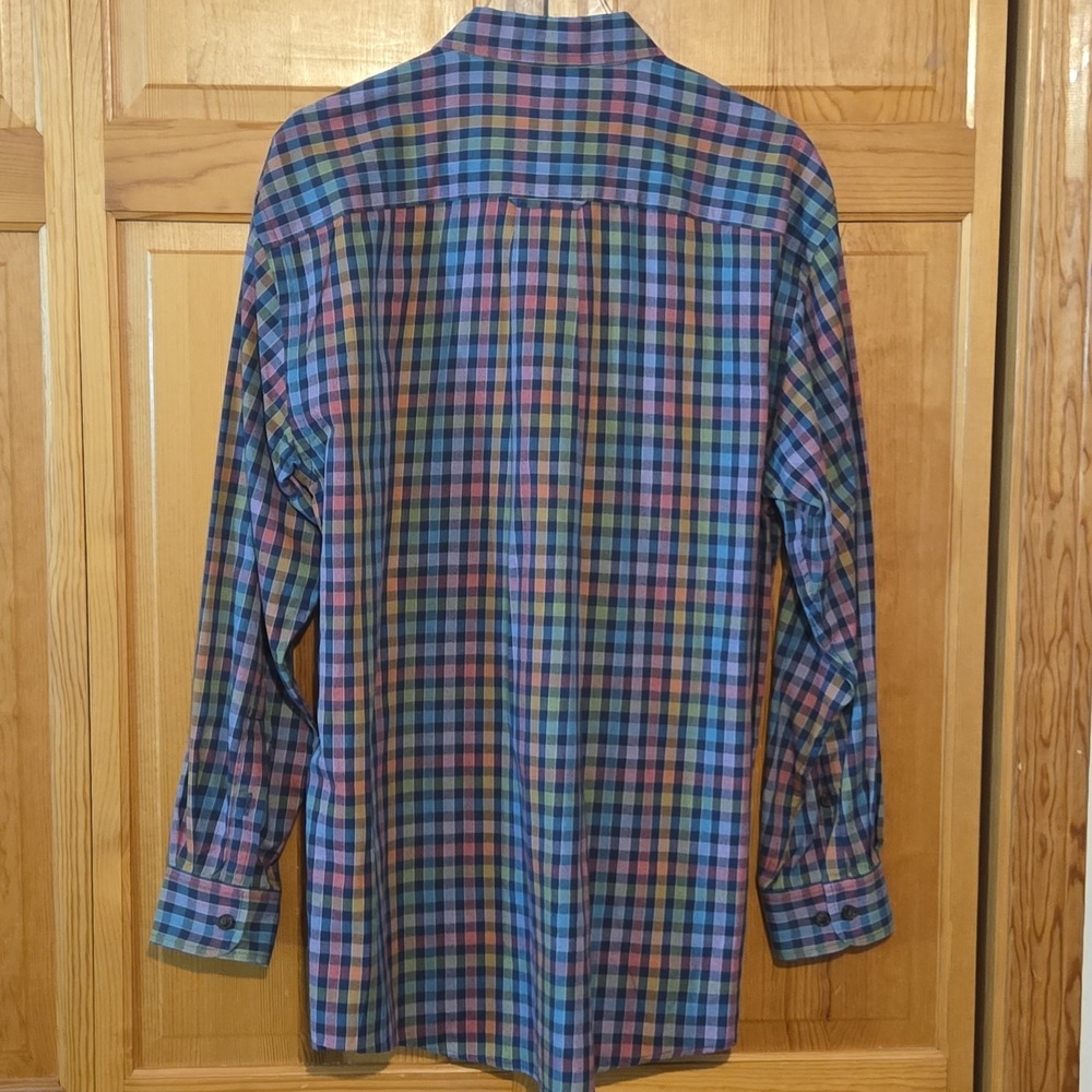 ORVIS Men's Shirt Long Sleeve 100% Cotton Plaid India Button Front - Picture 4 of 8